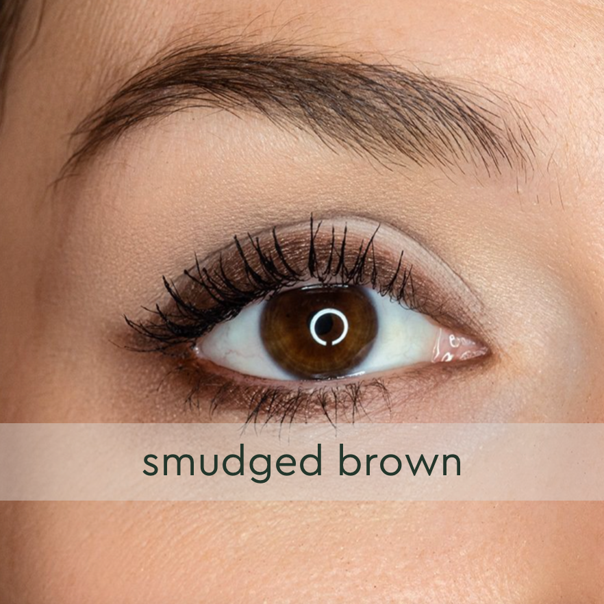 Eyeliner guide - smudged brown 