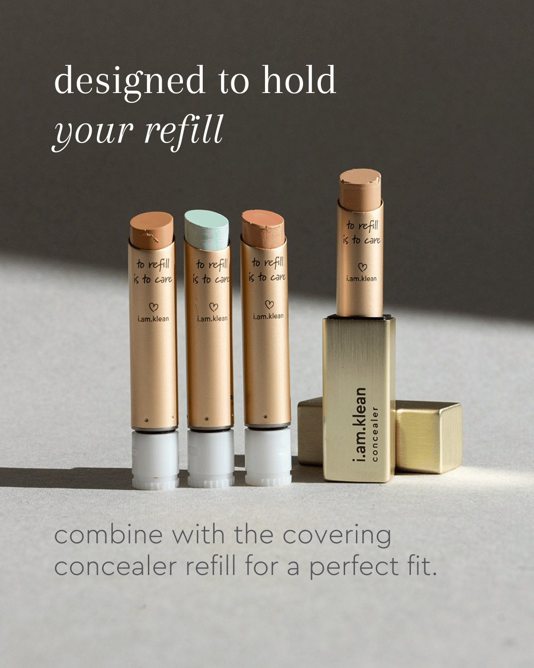 Refillable covering concealer stick (empty) 